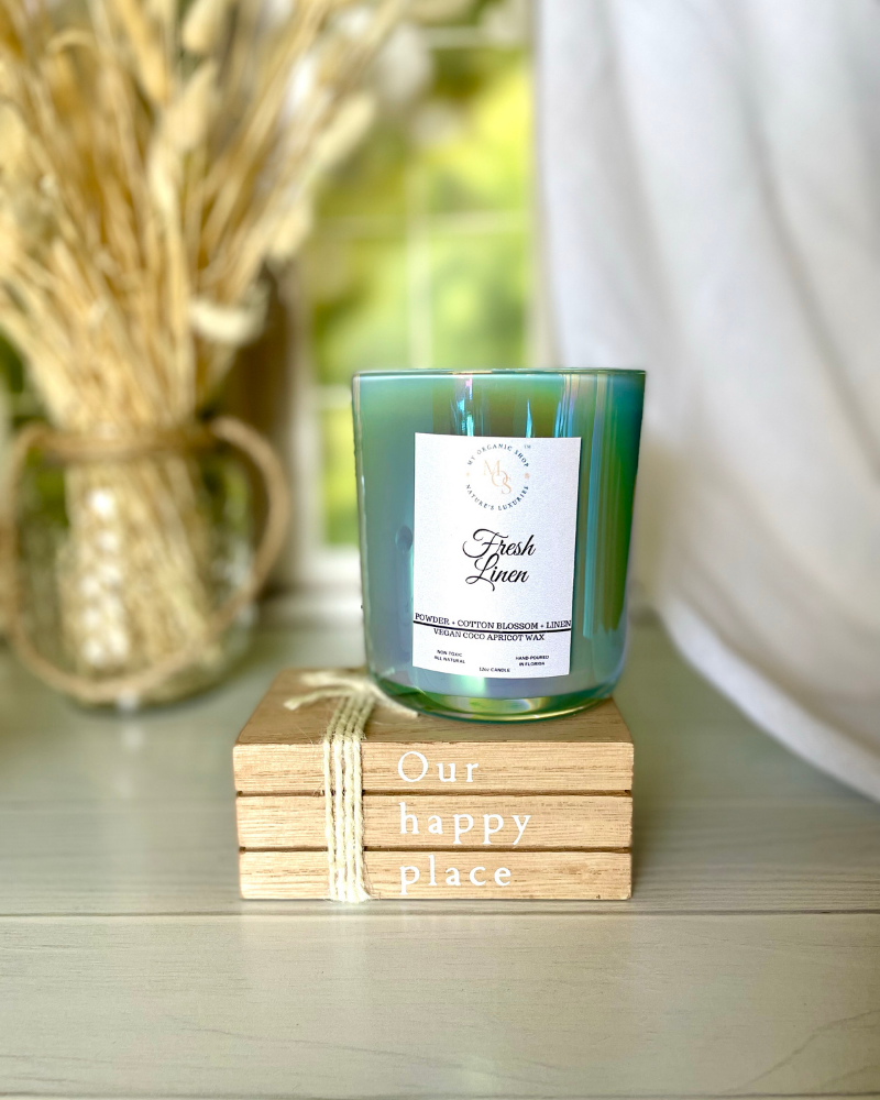 Fresh Linen Small Cube Candle